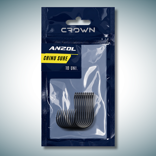 Anzol Crown Chinu Sure Black 10un