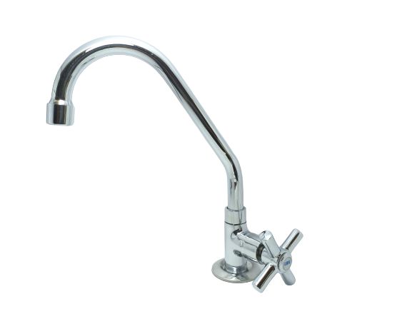 Torneira Cozinha Mesa/Bancada Metal Bica Móvel 1168 C31 1/4 Volta