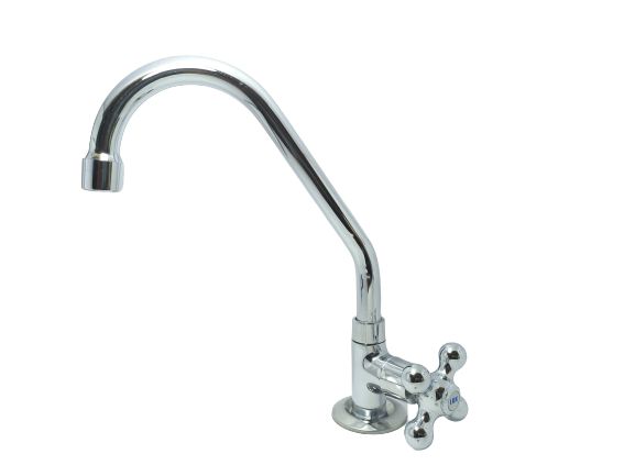 Torneira Cozinha Mesa/Bancada Metal Bica Móvel 1168 C52 1/4 Volta