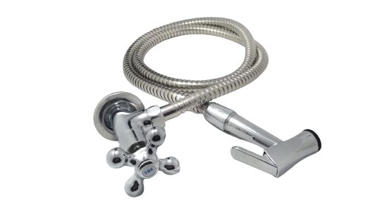 Ducha Higiênica Banheiro Gatilho Metal Cromado ¼ Volta C52 Luxo