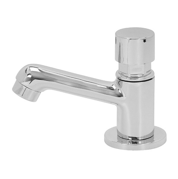Torneira Automática Temporizador Lavatório Luxo Metal Cromada