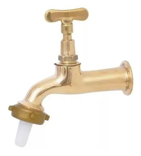 ​​​​​​Torneira Jardim e Tanque Amarela Longa 1130 Com Bico ¾ x ½