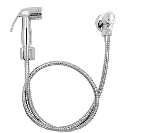 Ducha Higiênica Banheiro Gatilho ABS Cromado ¼ Volta Volante Abs Cromado Luxo