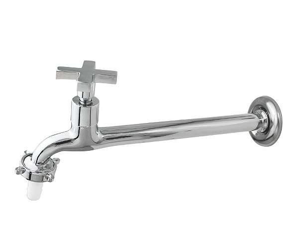 Torneira De Cozinha Pia Tanque Parede Acabamento Luxo Metal 18 Cm Com Bico 3/4 - Desing e Qualidade