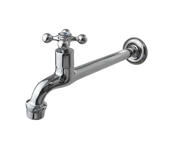 Torneira Para Cozinha Pia Tanque Reta Em Metal Econômica Com Arejador 18 Cm