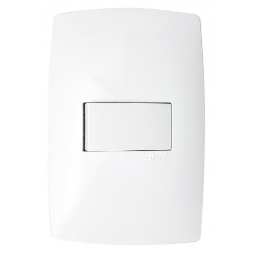 CJ INTERRUPTOR SIMPLES HORIZONTAL 4X2 - BLUX HOME BRANCO BRANCO