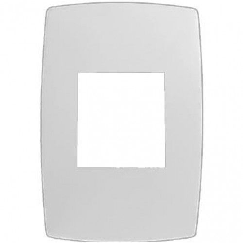 PLACA P/ 2 MÓDULOS JUNTOS COM SUPORTE 4X2 - BLUX HOME BRANCO