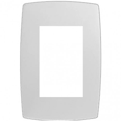 PLACA P/ 3 MÓD. COM SUPORTE 4X2 - BLUX HOME BRANCO
