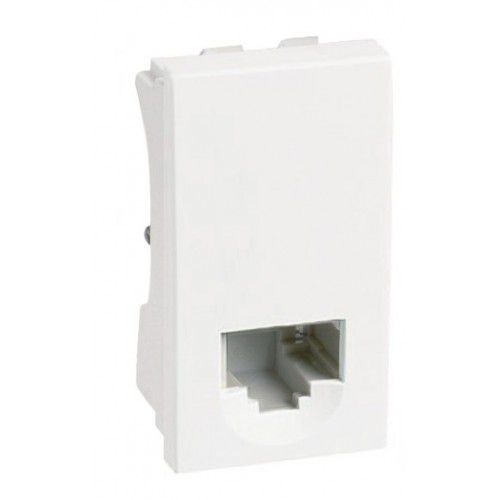MÓDULO ENTRADA RJ11 2 FIOS (TELEFONE) BLUX HOME/RECTA BRANCO