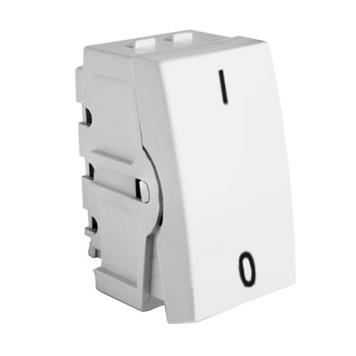 MODULO INTERRUPTOR BIPOLAR SIMPLES  - BLUX HOME/RECTA BRANCO