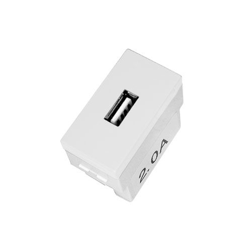 MÓDULO ENTRADA USB 2A - BLUX HOME/RECTA BRANCO