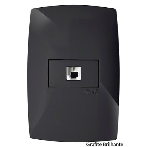 CJ ENTRADA RJ45 CAT5 ( INTERNET ) 4X2 - BLUX HOME GRAFITE