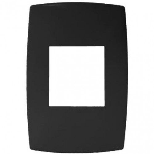 PLACA P/ 2 MÓD. JUNTOS COM SUPORTE 4X2 - BLUX HOME GRAFITE