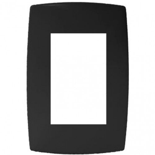 PLACA P/ 3 MÓDULOS COM SUPORTE 4X2 - BLUX HOME GRAFITE