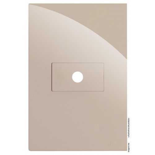 CJ PLACA FURO HORIZONTAL 4X2 - RECTA AREIA GLOSS