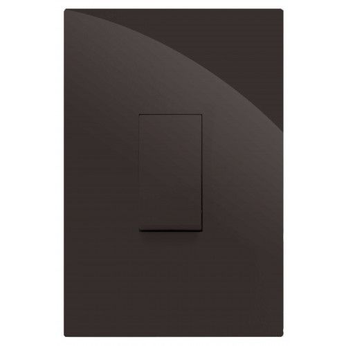 CJ INTERRUPTOR INTERMEDIARIO VERTICAL 4X2 - RECTA CHOCOLATE GLOSS