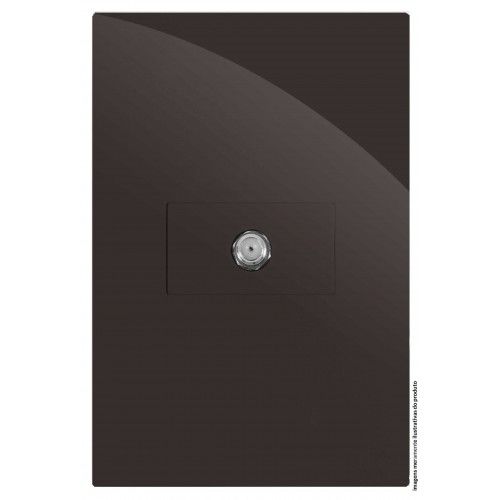 CJ COAXIAL (ANTENA)  HORIZONTAL 4X2 - RECTA CHOCOLATE GLOSS