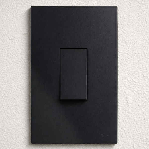 CJ INTERRUPTOR SIMPLES VERTICAL 4X2 - RECTA BLACK SATIN FOSCO