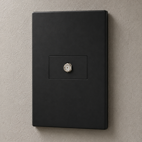 CJ COAXIAL (ANTENA) HORIZONTAL 4X2 - RECTA BLACK SATIN FOSCO