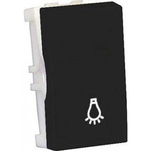 MODULO INTERRUPTOR PULSADOR DE MINUTERIA - RECTA BLACK GLOSS