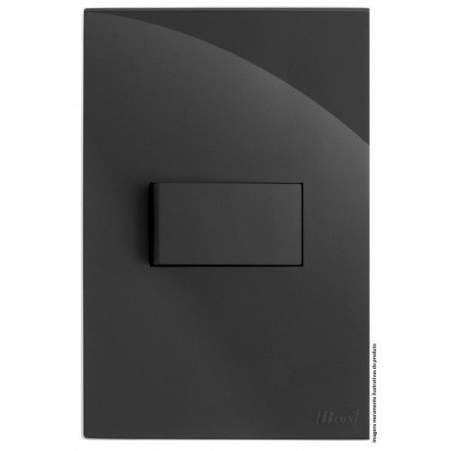 CJ INTERRUPTOR SIMPLES HORIZONTAL 4X2 - RECTA GRAFITE GLOSS