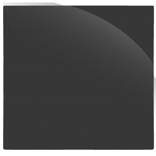 PLACA CEGA COM SUPORTE 4X4 - RECTA GRAFITE GLOSS