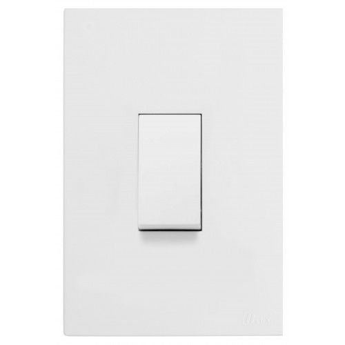 CJ INTERRUPTOR INTERMEDIARIO VERTICAL 4X2 - RECTA BRANCO SATIN FOSCO