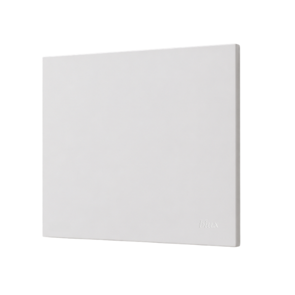 PLACA CEGA COM SUPORTE 4X4 - RECTA BRANCO SATIN FOSCO