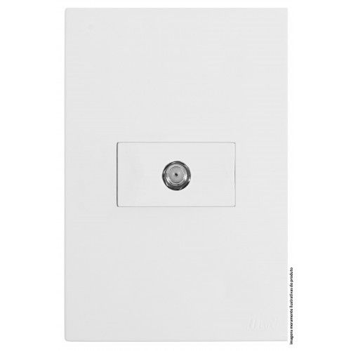 CJ COAXIAL (ANTENA)  HOR. 4X2 - RECTA BRANCO SATIN FOSCO