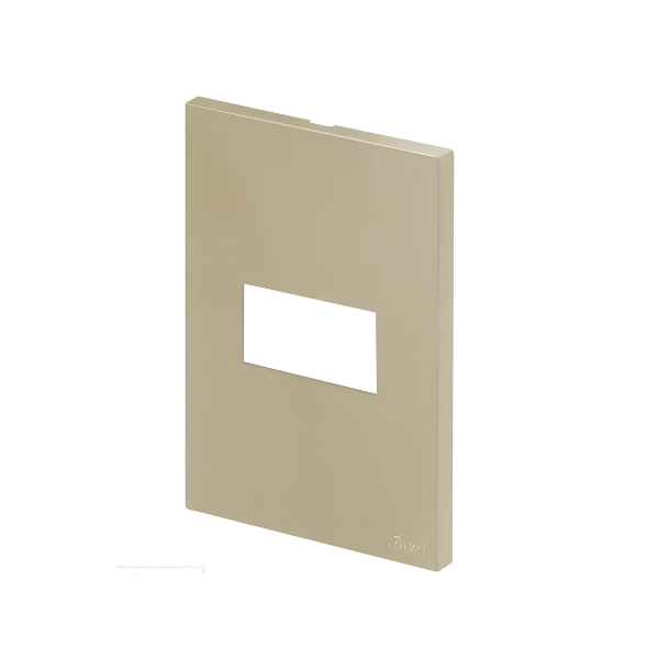 PLACA P/ 1 MODULO HORIZONTAL COM SUPORTE 4X2 - RECTA AREIA SATIN FOSCO