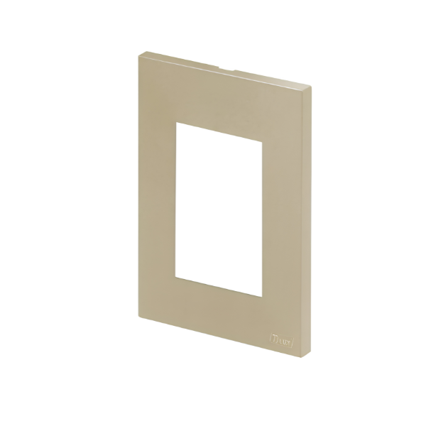 PLACA P/ 3 MODULOS COM SUPORTE 4X2 - RECTA AREIA SATIN FOSCO