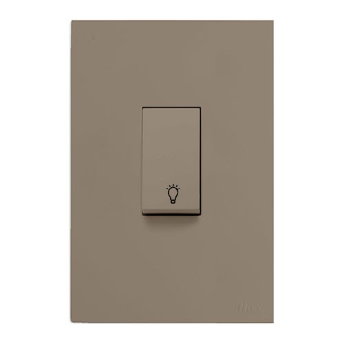 CJ PULSADOR DE MINUTERIA VERTICAL 4X2 - RECTA FENDI FOSCO