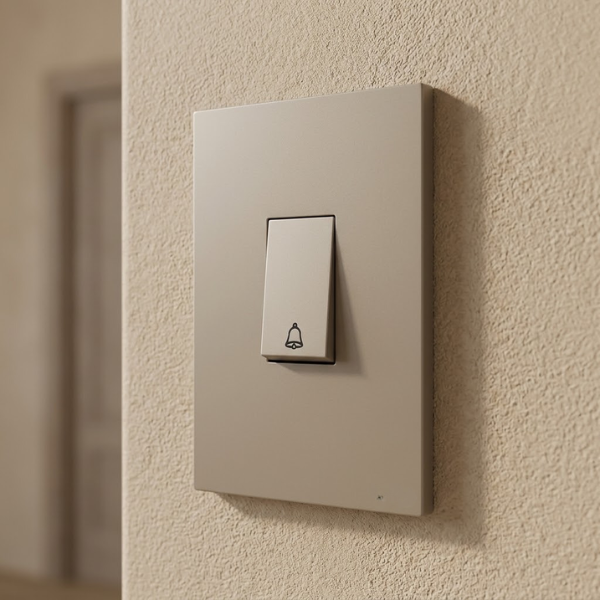 CJ PULSADOR DE CAMPAINHA VERTICAL 4X2 - RECTA FENDI SATIN FOSCO