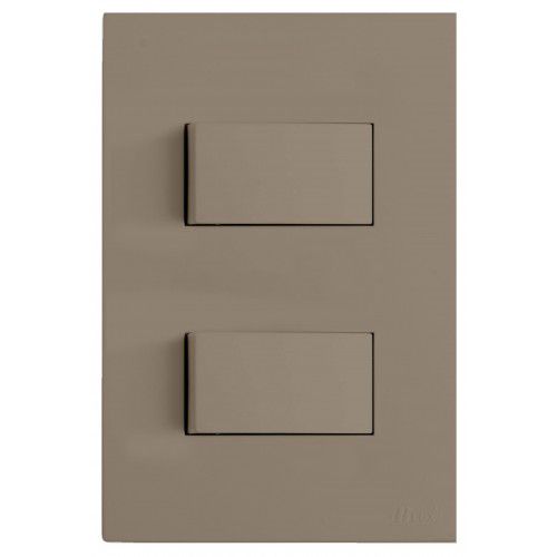 CJ INTERRUPTOR DUPLO SIMPLES 4X2 - RECTA FENDI SATIN FOSCO