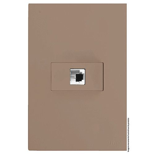 CJ RJ11 2 FIOS (TELEFONE) HOR. 4X2 - RECTA FENDI SATIN FOSCO
