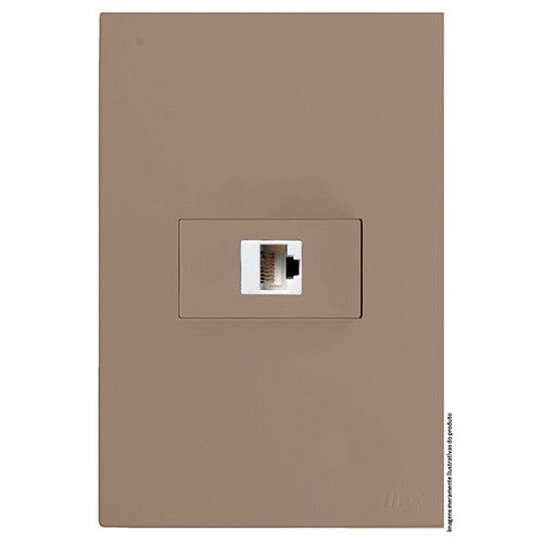 CJ RJ45 CAT6 (INTERNET) HOR. 4X2  - RECTA FENDI SATIN FOSCO