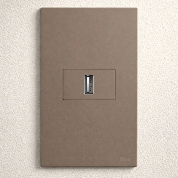CJ ENTRADA USB 2.A HOR. 4X2 - RECTA FENDI SATIN FOSCO