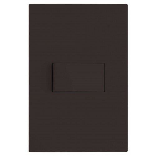 CJ INTERRUPTOR SIMPLES HORIZONTAL 4X2 - RECTA CHOCOLATE SATIN FOSCO