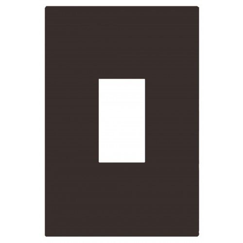 PLACA P/1 MODULO VERTICAL COM SUPORTE 4X2 - RECTA CHOCOLATE SATIN