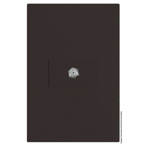 CJ COAXIAL (ANTENA) HOR. 4X2 - RECTA CHOCOLATE SATIN FOSCO