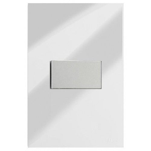 CJ INTERRUPTOR SIMPLES HORIZONTAL 4X2 - RECTA ESPELHADA GLOSS