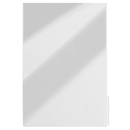 PLACA CEGA COM SUPORTE 4X2 - RECTA ESPELHADA BRILHANTE GLOSS