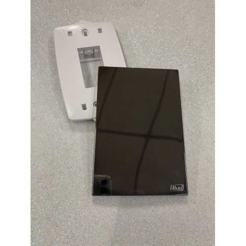 PLACA CEGA COM SUPORTE 4X2 - RECTA ESPELHADA FUME