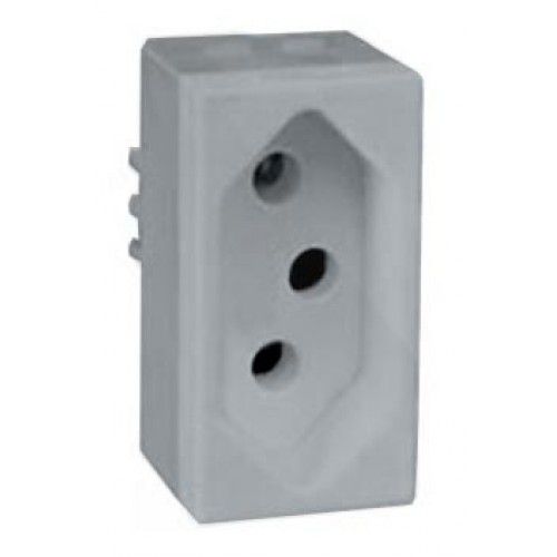 MODULO TOMADA 10A -  RECTA PRATA GLOSS