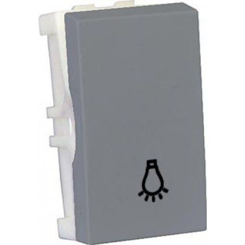 MODULO PULSADOR DE MINUTERIA - RECTA PRATA GLOSS