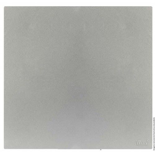 PLACA CEGA COM SUPORTE 4X4 -  RECTA PRATA SATIN FOSCO