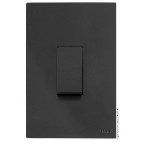 CJ INTERRUPTOR SIMPLES VERTICAL 4X2 - RECTA HOME GRAFITE SATIN FOSCO