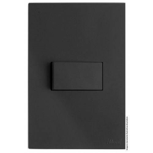 CJ INTERRUPTOR SIMPLES HORIZONTAL 4X2 - RECTA HOME GRAFITE FOSCO