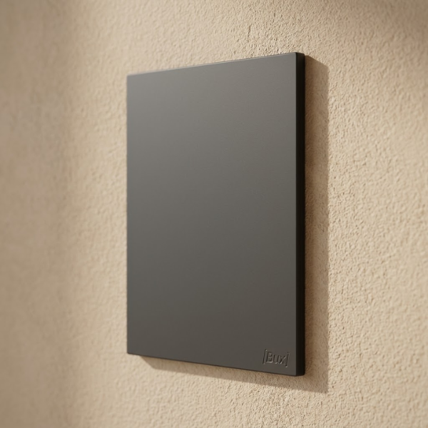 PLACA CEGA COM SUPORTE 4X2 - RECTA GRAFITE SATIN FOSCO
