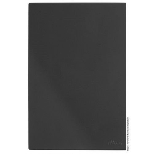 PLACA CEGA COM SUPORTE 4X2 - RECTA GRAFITE SATIN FOSCO